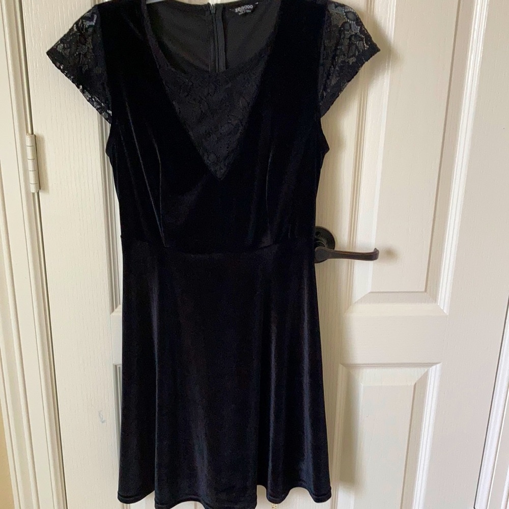 Velvet black dress